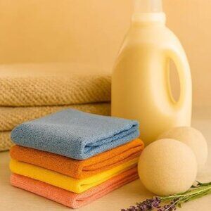 EveryCart Microfiber Cleaning Cloths – 50 Pack (Multi-Color) – 16 x 16 Inches –